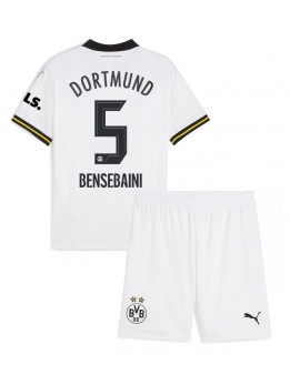 Billige Borussia Dortmund Ramy Bensebaini #5 Tredjedraktsett Barn 2024-25 Kortermet (+ Korte bukser)